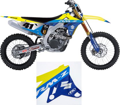 FACTORY EFFEX Candy Chrome Series Shroud/Airbox Graphics Kit - Suzuki - RMZ 250/450 27-03402