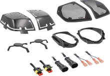 SADDLE TRAMP Saddlebag Lid with Speaker Cutouts - Rear - FL BC-HDC69-2