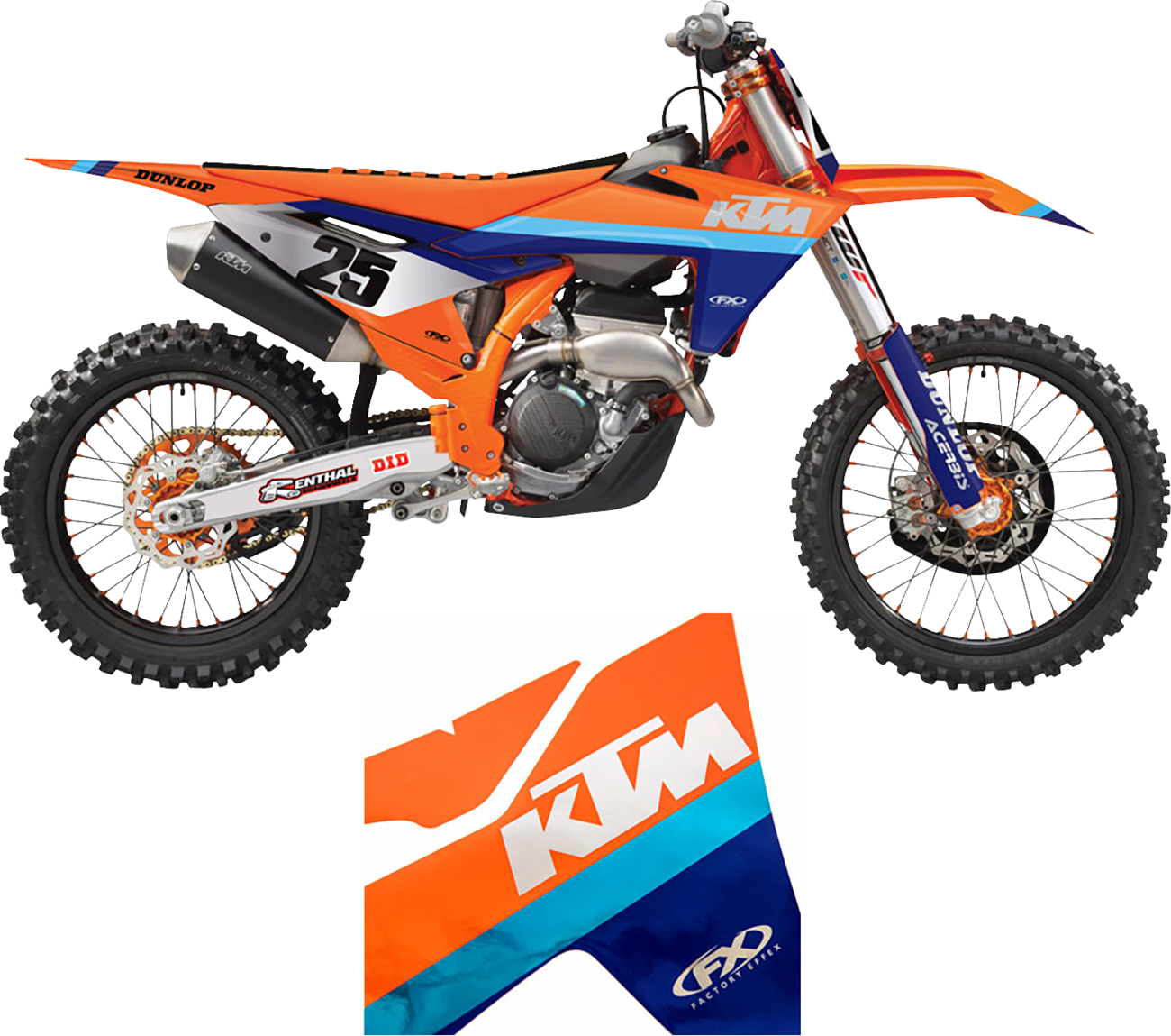 FACTORY EFFEX Candy Chrome Series Trim Graphics Kit - KTM 27-51502