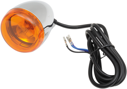 CHRIS PRODUCTS Front Signal Light Assembly - Chrome/Amber - Dual-Filament 8500A