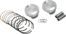 KB PERFORMANCE Piston Kit - 4.000" Standard - 10.0:1 CR - 96"/103" Twin Cam Bored to 110 CI w/SE 95 cc Heads KB661C.STD