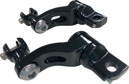 DRAG SPECIALTIES Passenger Peg Mount - Adjustable - Black 63190B