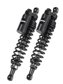 Bitubo WMT0 Twinshocks Adj.: Spring Preload, Reb., Comp., Length 329mm, Piggyback Tank Dark Edition