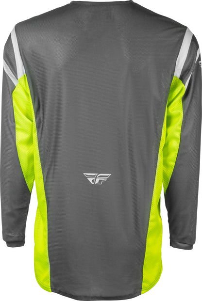 Kinetic Mesh Center Jersey Grey/White/Hi Vis Lg