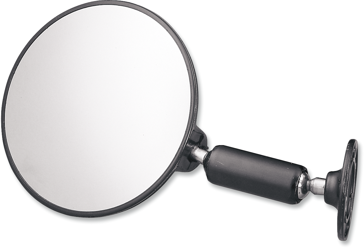 PARTS UNLIMITED Mirror - Rear View - Adjustable - Round - Black VAN-01