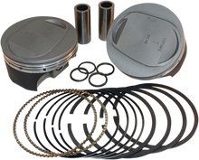 KB PERFORMANCE Piston Kit - 4.125" Standard - 10.0:1 CR - 96"-103" Twin Cam Bored to 117 ci w/SE 95 cc Heads KB662LCA.STD