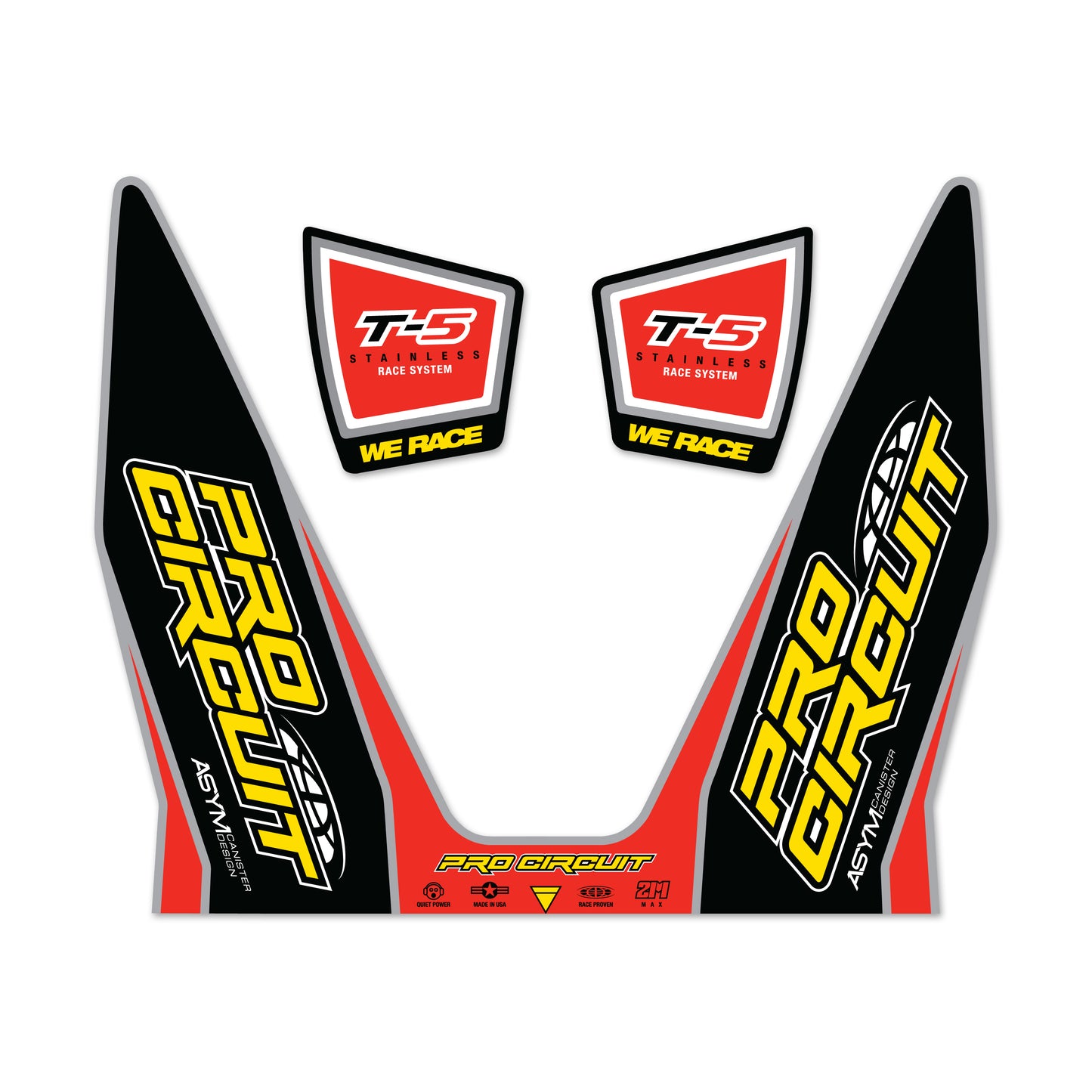 T 5 Decals Replacement Muffler Stickers