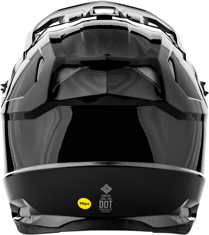 Mx 96 Solid Helmets Black Sm