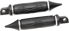 EDDIE TROTTA DESIGNS Platinum Foot Pegs - Black TC-780B