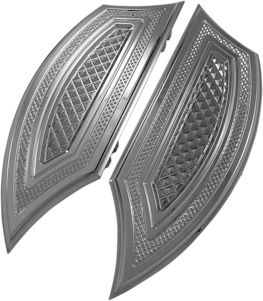 EDDIE TROTTA DESIGNS Reverse Cut Floorboards - Driver - Chrome TC-553