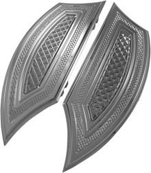EDDIE TROTTA DESIGNS Reverse Cut Floorboards - Driver - Chrome TC-553