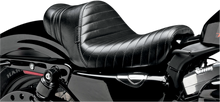 LE PERA Stubs Spoiler Seat - Pleated - Black w/ Black Stripes - XL '04-'23 LK-416BLK