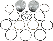 KB PERFORMANCE Piston Kit - 3.875" +0.010" - 10.5:1 CR - 95" Twin Cam Big Bore KB411.010