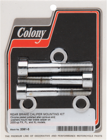 COLONY Bolt Kit - Rear/Brake Caliper - Socket-Head/Knurled 2081-3