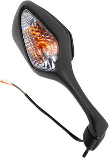 EMGO Mirror - Side View w/Integrated Lighting - Polygon - Black - Right 20-35261
