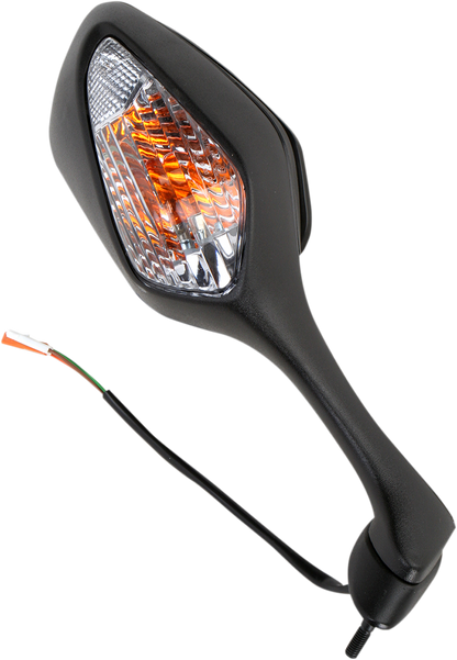 EMGO Mirror - Side View w/Integrated Lighting - Polygon - Black - Right 20-35261