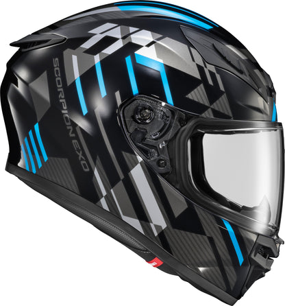 Exo R430 Full Face Helmet Paradox Light Blue Sm