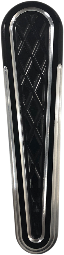 EDDIE TROTTA DESIGNS Dash Panel Insert - Platinum Cut - Black Anodized TC-109B