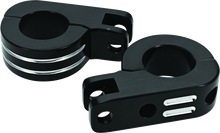 Bikers Choice Black Billet Highway Peg Mounts for 1.25 Inch Engine Guard Universal Custom Pr