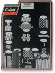 COLONY Hardware Kit - Stock/Motor - Cadmium Plated - '66-'69 Electra Glide 8307 CAD