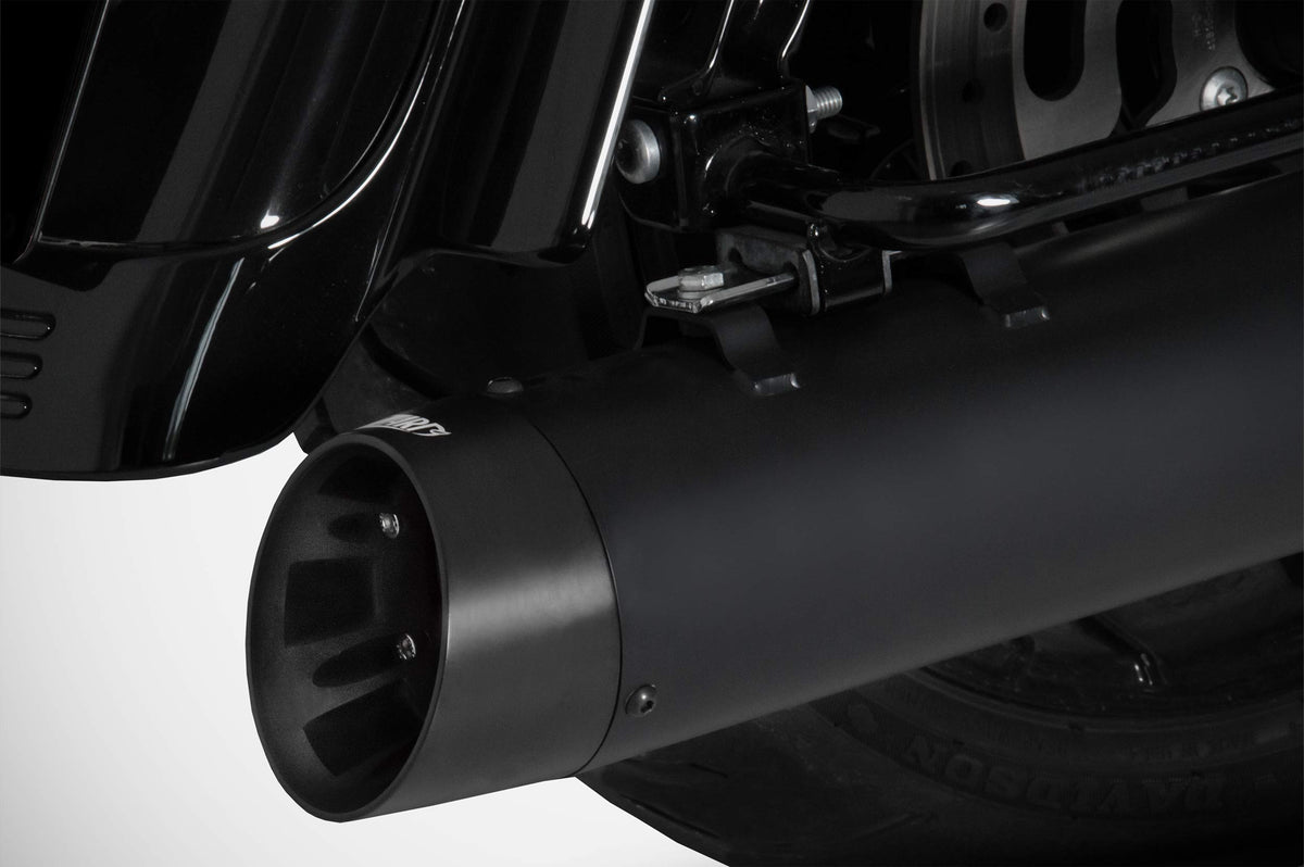 Zard Dual Slip-on Exhaust System for Harley Davidson Grand American Touring Motorcycles (114cc engines - Glides and Road King - 2021+)