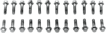 COLONY Screw Kit - Valve Cover/Hex - with Steel D Rings - Chrome 8734-24