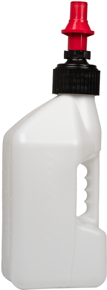 Utility Container White W Red Cap 2.7 Gal
