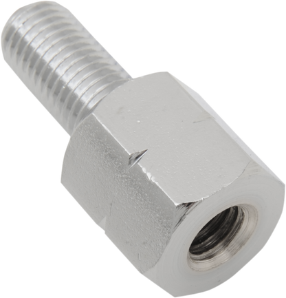 EMGO Adapter - Mirror - Universal - M10 x 1.25 Male | M8 x 1.25 (Left Hand) Female - Chrome 20-28141