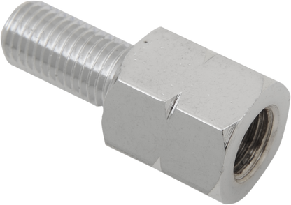 EMGO Adapter - Mirror - Universal - M10 x 1.25 Male | M10 x 1.25 (Left Hand) Female - Chrome 20-28143