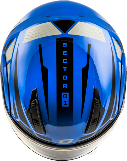 Md 04 Sector Helmet Blue/Black Md