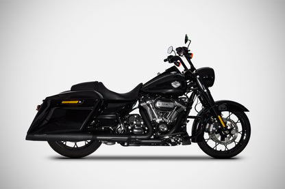 Zard Dual Slip-on Exhaust System for Harley Davidson Grand American Touring Motorcycles (114cc engines - Glides and Road King - 2021+)