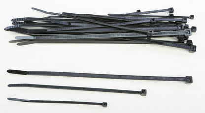 Assorted Cable Ties Black 30/Pk