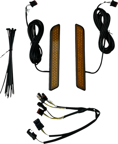 CUSTOM DYNAMICS LED Fork Reflector - Amber CD-FORK-LRST-AB