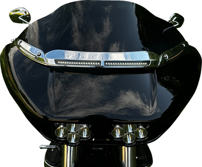 CUSTOM DYNAMICS LED Windshield Trim - Chrome CD-RG-CV-W-C