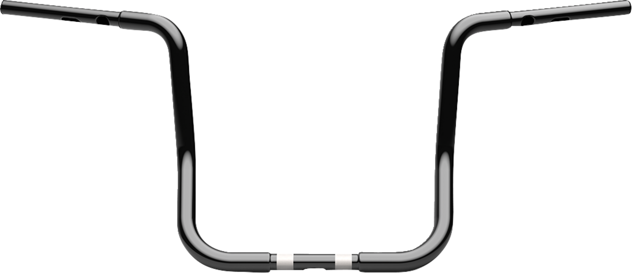 LA CHOPPERS Handlebar - Twin Round - 1-1/4" x 14" - Black LA-7347-14B
