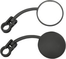 EMGO Mirrors - Enduro - Side View - Round - Black - Pair 20-64586