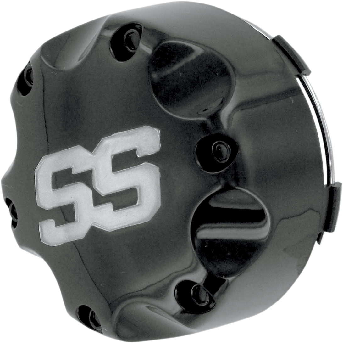 ITP Center Cap - Replacement/Wheel - SS112 - Black with Silver Lettering - 4/115 B110SS