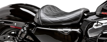 LE PERA Bare Bones Solo Seat - Diamond Stitch - Black - XL '04-'22 LK-006DM