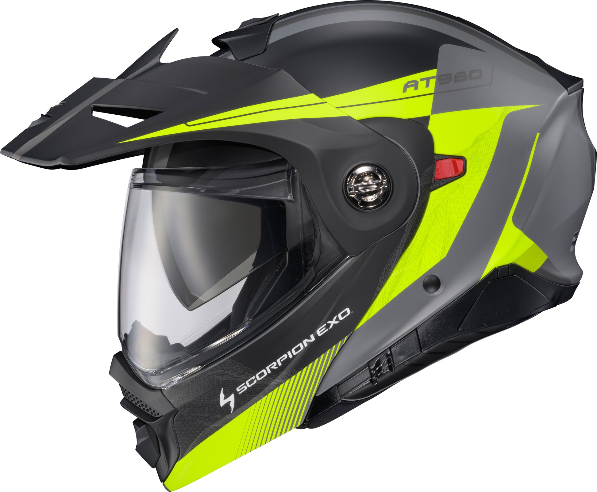 Exo At960 Modular Helmet Topographic 2 Hi Vis/Grey Lg