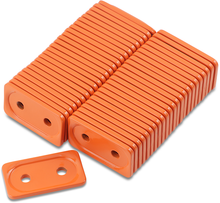 WOODY'S Support Plates - Grand Digger® - Orange - Double - 48 Pack ADG-3805-48