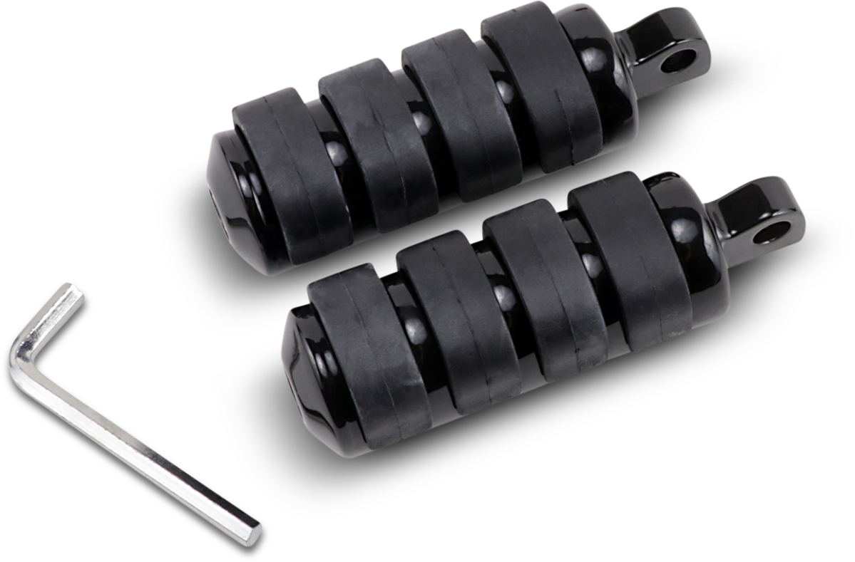 DRAG SPECIALTIES Soft-Ride Foot Peg - Black - Large 361030