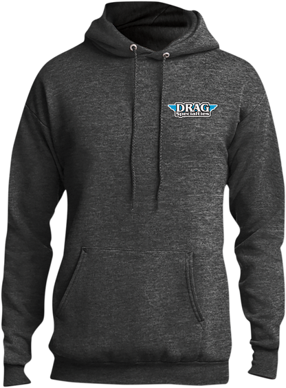 THROTTLE THREADS Drag Specialties Hoodie - Heather Gray - Small DRG29PC78HDHGSM