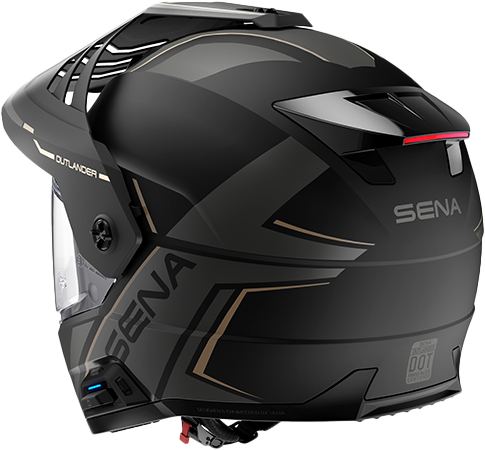 Outlander  Smart Ds Helmet Matte Black 2x
