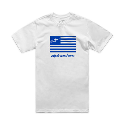 Flag Csf Tee White/Blue Md