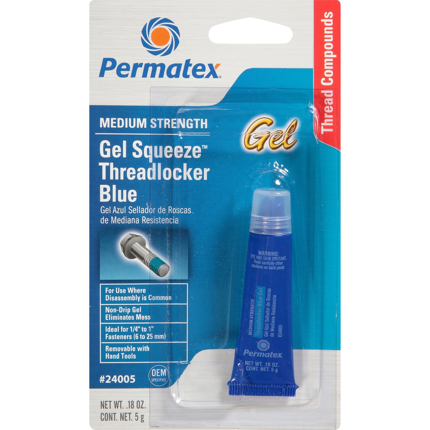 Threadlocker Blue Gel 5g