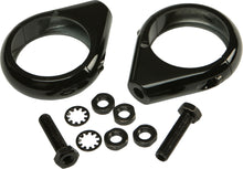 Turnsignal Clamps 49mm Pr Black
