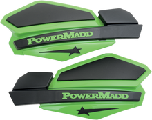 POWERMADD Star Series Handguards - Green/Black 34203