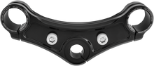 RSD Top Triple Clamp - Gloss Black - With Riser Holes 0208-2104-B