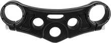 RSD Top Triple Clamp - Gloss Black - With Riser Holes 0208-2108-B