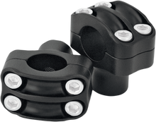 RSD Nostalgia Handlebar Risers - Four-Bolt - 1-1/2" - Black Ops 0208-2050-SMB